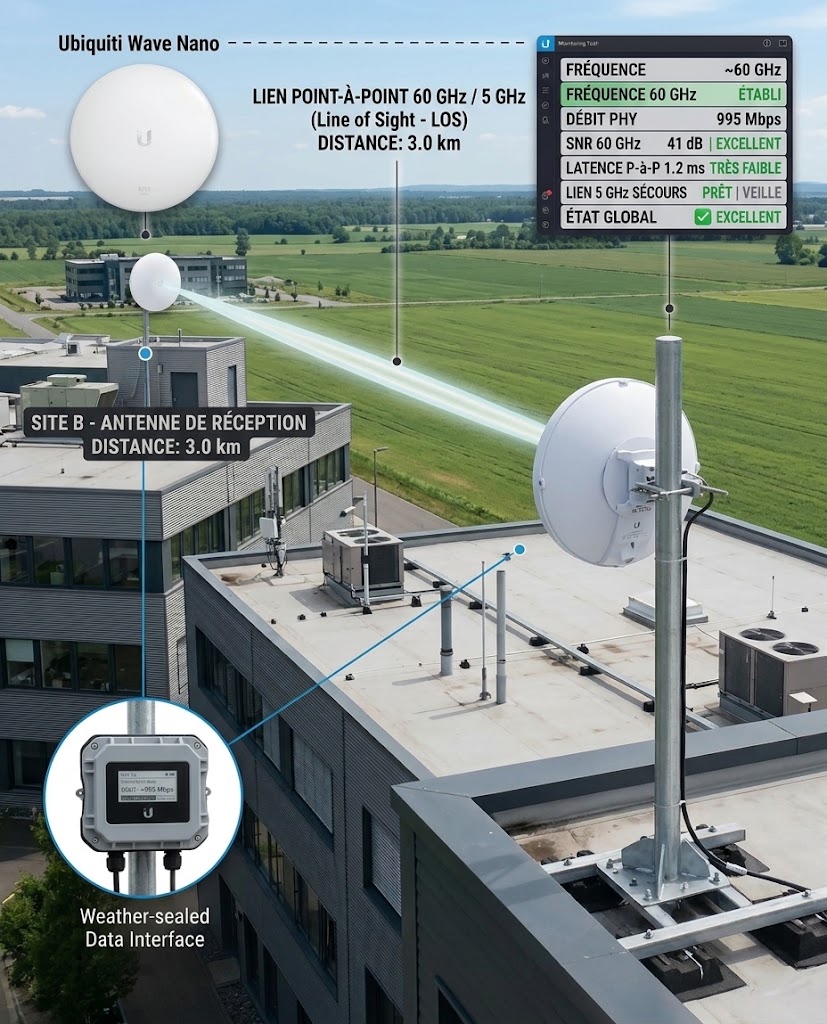 Ubiquiti Wave Nano - Lien 1 Gbps